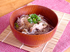 柳川風シャブ麺 つくり方7